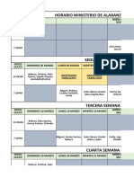 Horario Marzo 2023