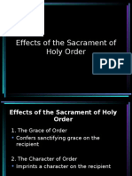 Effects of The Sacrament of Holy Order