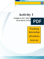TI Activity 8 EMBRACING THE WORLD OF TEACHING INTERNSHIP