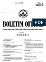 Boletim Oficial com resoluções sobre suspensão de mandatos e decreto-lei contra fraude energética