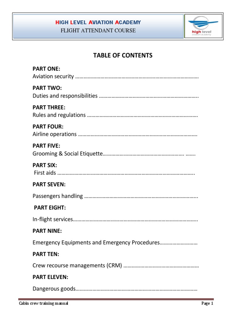 EMIRATES CABIN CREW TRAINING MANUAL PDF visual data 4