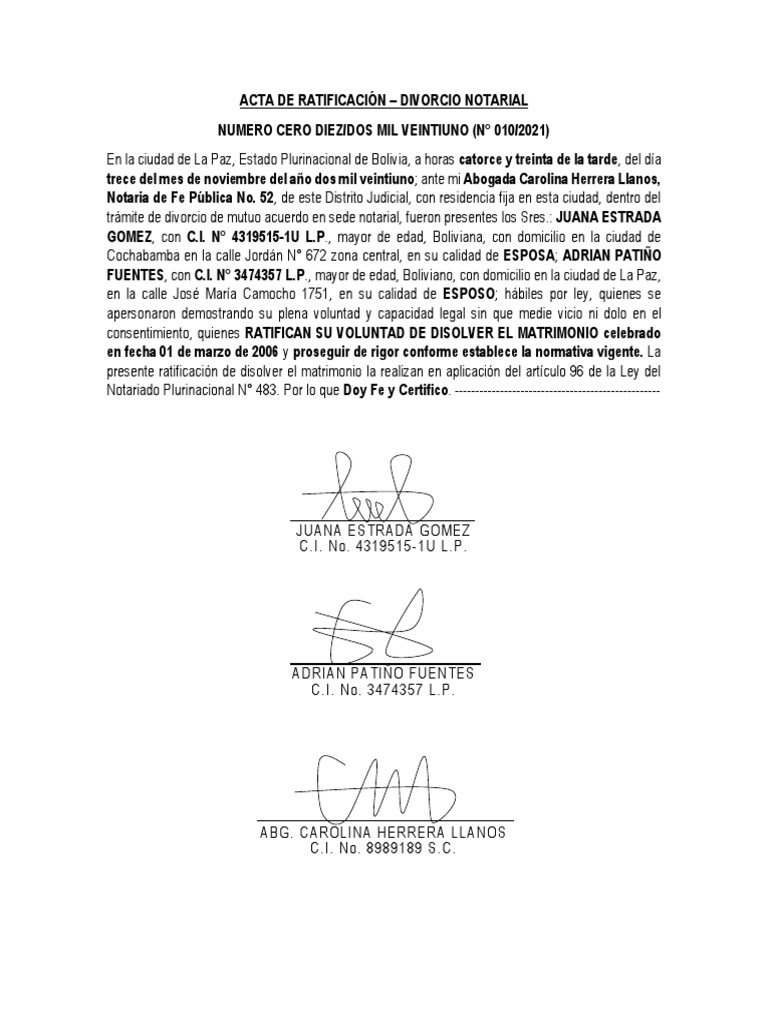 ACTA DE RATIFICACIÓN PDF