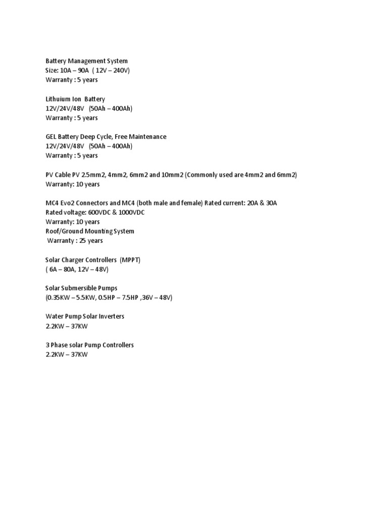 Solar Components PDF