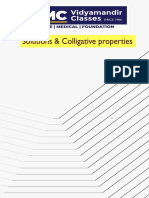Solutions & Colligative Properties