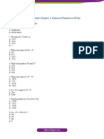 Class 8 Maths Chapter 1 Rational Numbers MCQs