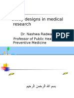 Study Designs in Medical Researches