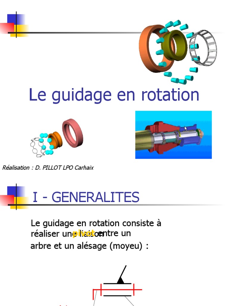 Guidage en rotation et roulements | PDF | Friction | Génie du bâtiment
