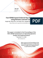 Fast RDMA-Based Ordered Key-Value Store Using Remote Learned Cache