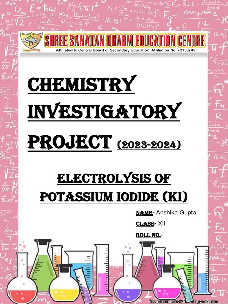 INORGANIC CHEMISTRY PROJECT TOPICS visual data 7