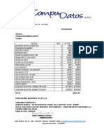 Cotizacion Compudatos Mercajusto