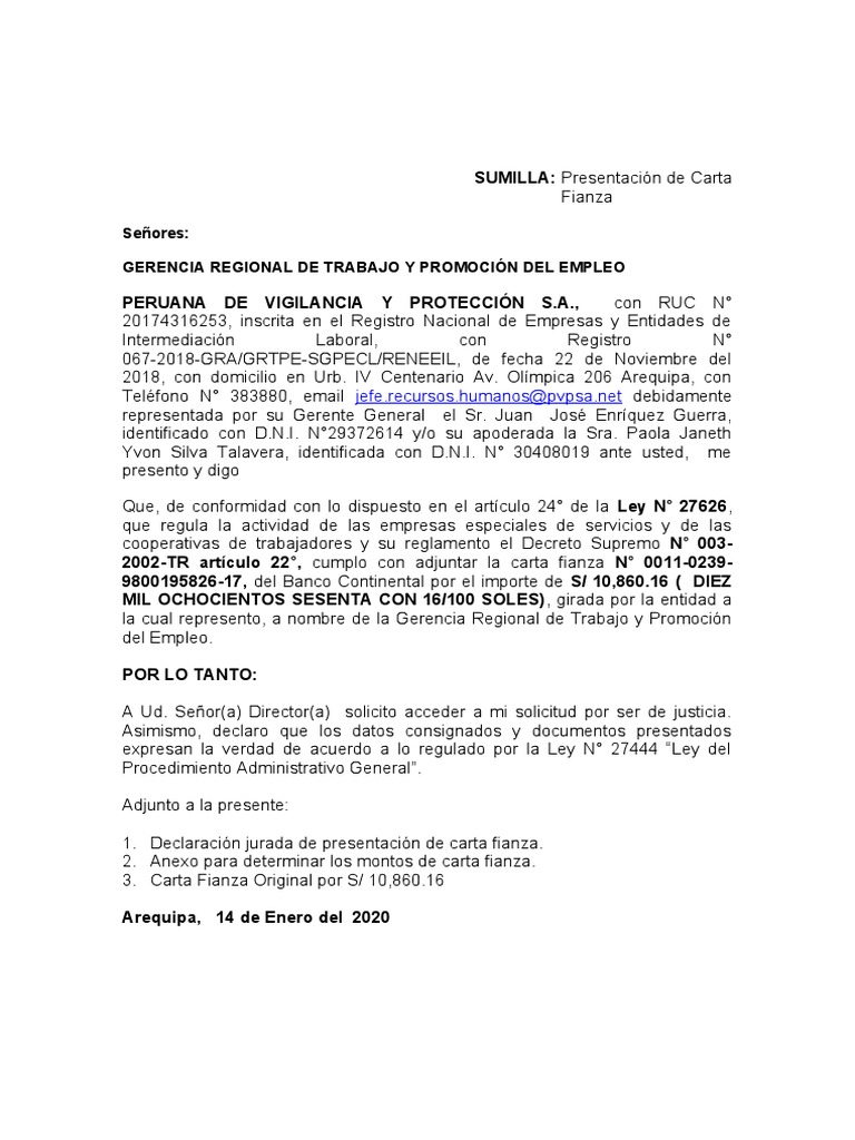 SUMILLA Carta V 08-01-2021 | PDF | Justicia | Crimen y violencia