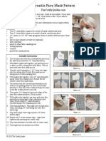 Versatile Face Mask Pattern Instructions