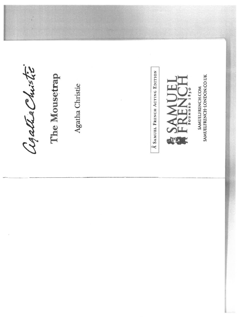 Mousetrap Script Pdf Chair Architectural Elements