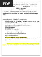 Class 12 English Project 2024 2025 | PDF