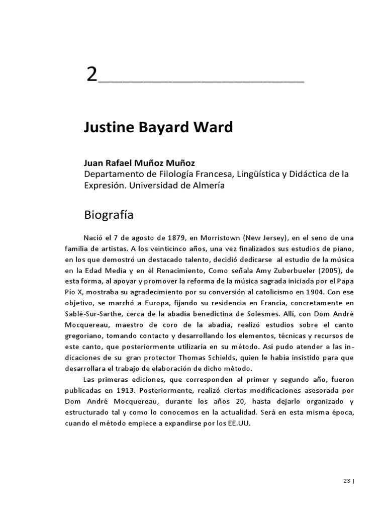 Método Ward de Justine Bayard Ward | PDF | Ritmo | Notación musical