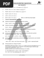 Sheet - 01 - Trigonometric Equations & Inequations