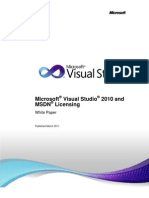 Visual Studio 2010 and MSDN Licensing Whitepaper - Mar-2011