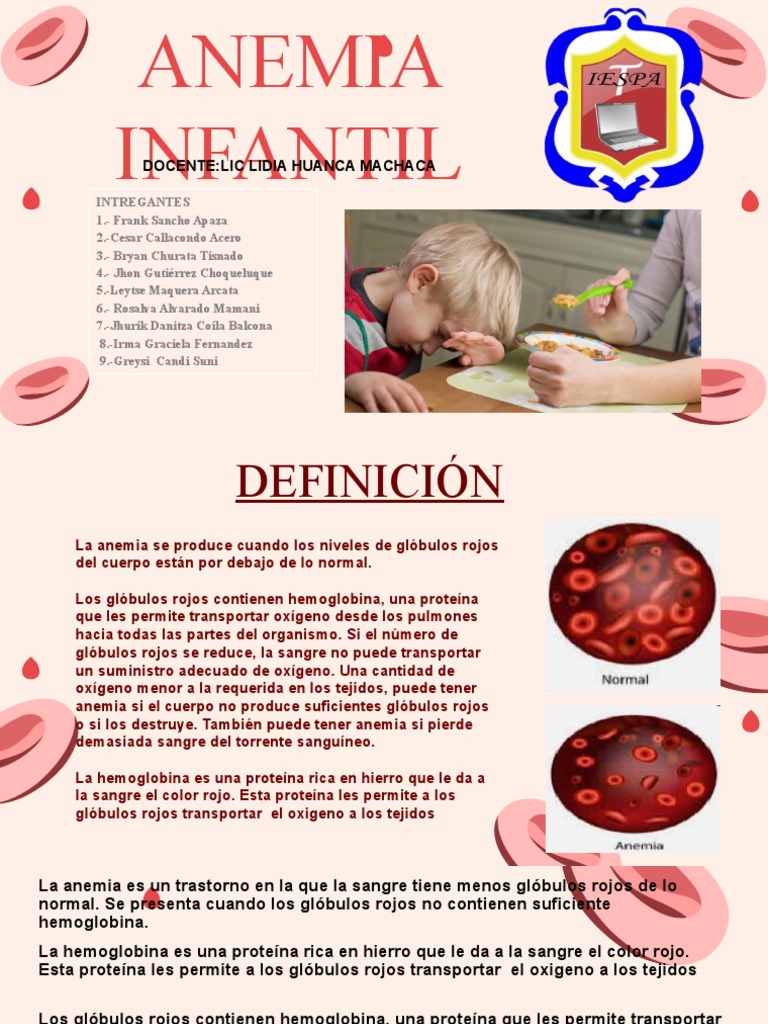 Labios pálidos y anemia infantil | PDF | Anemia | Glóbulo rojo