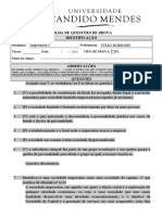 Folha de Questões de Prova Identificação: Disciplina: Empresarial 2 Professor (A) : Turno: Data: Nome Do Aluno