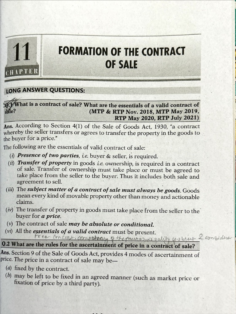 SALE OF GOODS ACT 1930 NOTES PDF JK SHAH FREE DOWNLOAD visual data 7