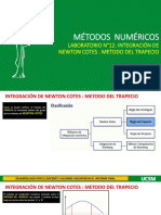 Laboratorio N°12-Integración de Newton Cotes-Trapecio