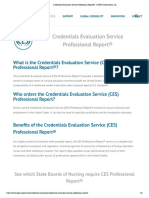 Credentials Evaluation Service Professional Report® - CGFNS International, Inc