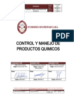 E-Ssoma-012 Control y Manejo de Productos Quimicos