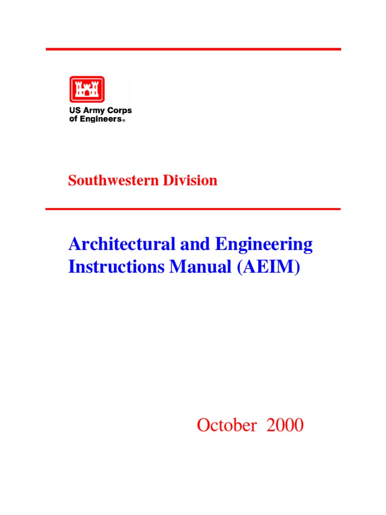 Architectural and Engineering Instructions Manual 2000 | Download Free ...
