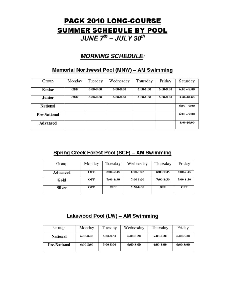 10 LC Schedule Effective June 7th - July 30 | PDF