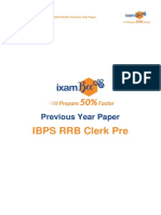 IBPS RRB Clerk (Office Assistant) 2020 Prelims Previous Year Paper