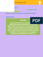 Lógica Formal en Solución Casos