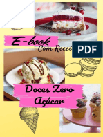 E-Book Com Receitas Doces Zero AÃ Ãºcar