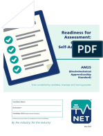 Readiness For Assessment:: Candidate Self-Assessment Checklist