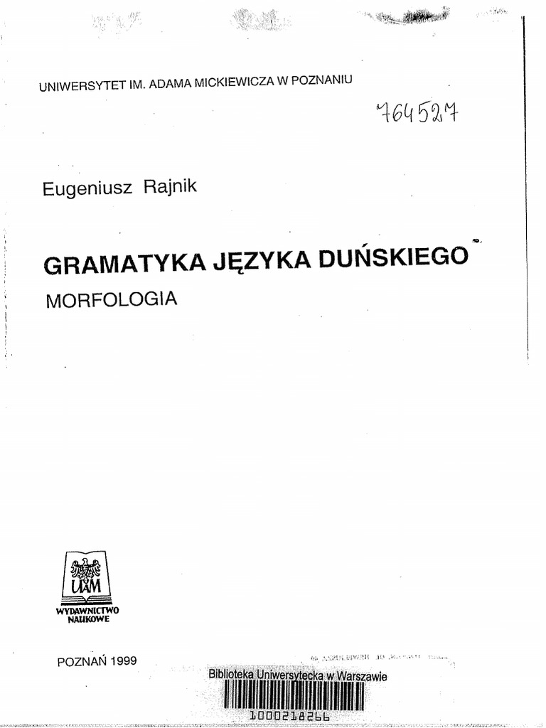 Rajnik E. - Gramatyka Języka Duńskiego | PDF