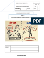 Guía de Laboratorio 07 - Desarrollo Moral y Práctica de Valores