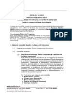 Edital #041 Processo Seletivo Stricto Sensu 2021-1 Mestrado Acadêmico em Direito Constitucional Econômico