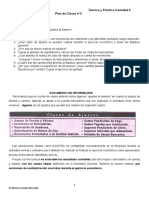 Plan de Clases 3 Operca, Previas Al Balance CENS 134 Técnica y Práctica Contable 2