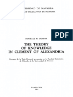 St. Clement of Alexandria - The Theory of Knowledge