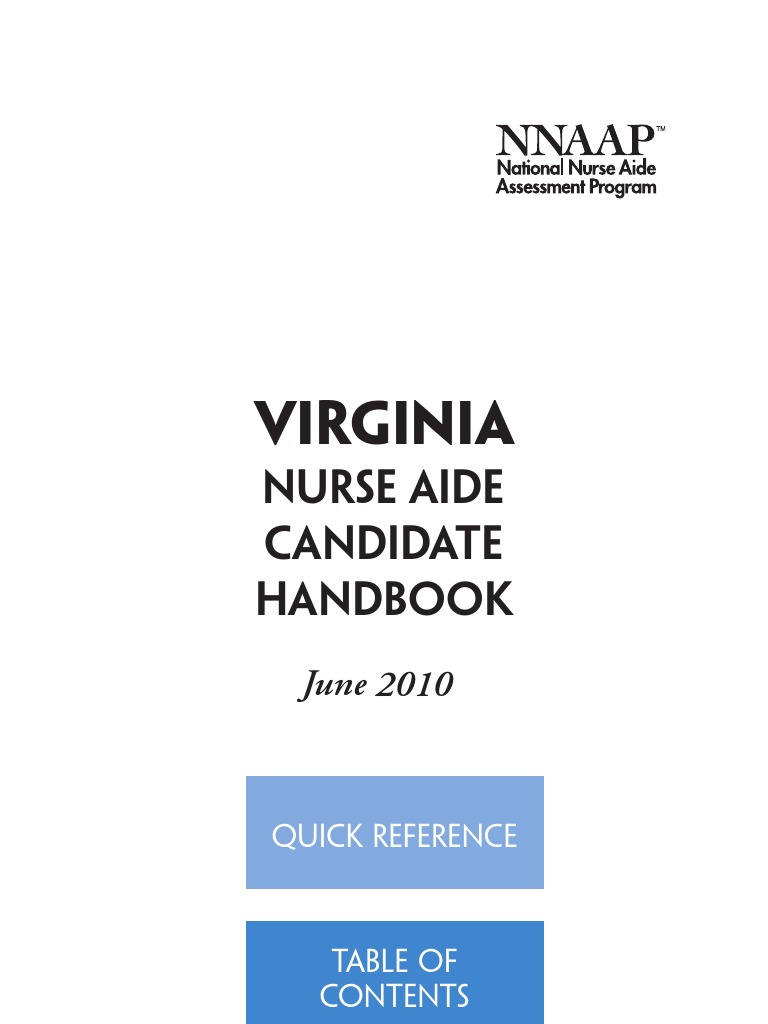 Cna Handbook Identity Document Test (Assessment)