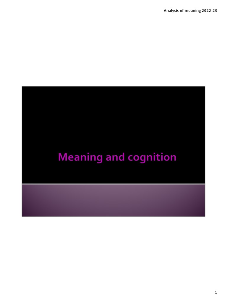 Meaning and Cognition SIG 22-23-CV | PDF | Metaphor | Cognitive Science