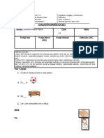 Evaluaciòn Informal Estudiante Sorda 2º A