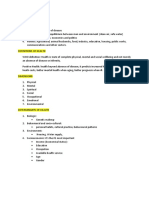 Concept of Health and Disease (Handout)