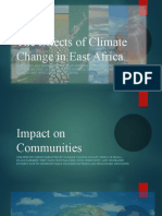 The Effects of Climate Change in East Africa