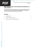 NCCI: Determination of Non-Dimensional Slenderness of I and H Sections