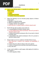 CHAP 10. Internal Control and Control Risk