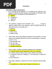CHAP 9. Materiality and Risk