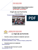 Fisa de Activitate Gradinita Planeta Copiilor Chiajna