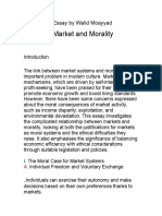 Essay - Market and Morality