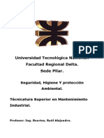 Tecnicatura en Mantenimiento - Seguridad, Higiene y Protección Ambiental - Unidad 1 y 2