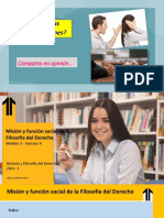 Semana 4 VC Misión y Función Social de La Filosofía Del Derecho